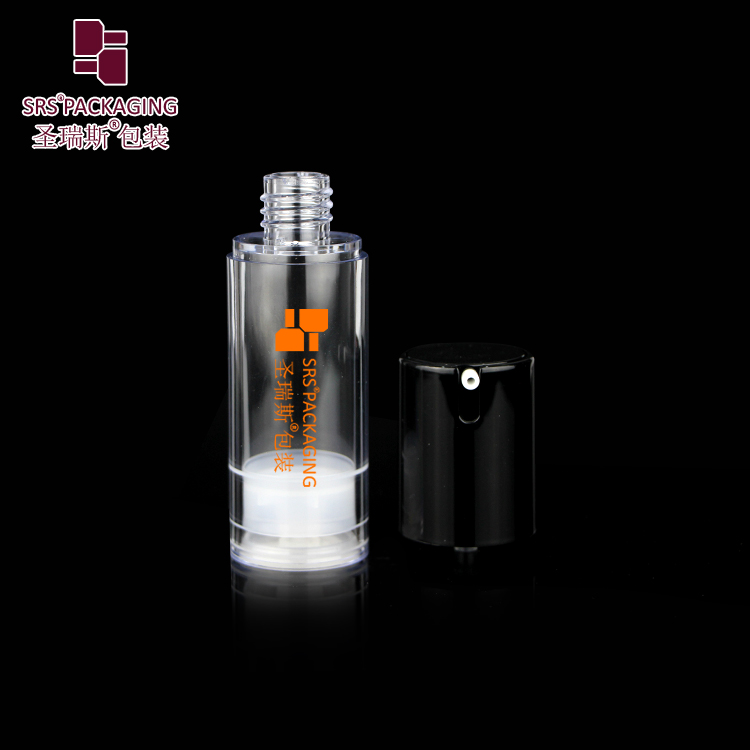 Luxury airless silver pump bottle 15ml 30ml 50ml skin care set container