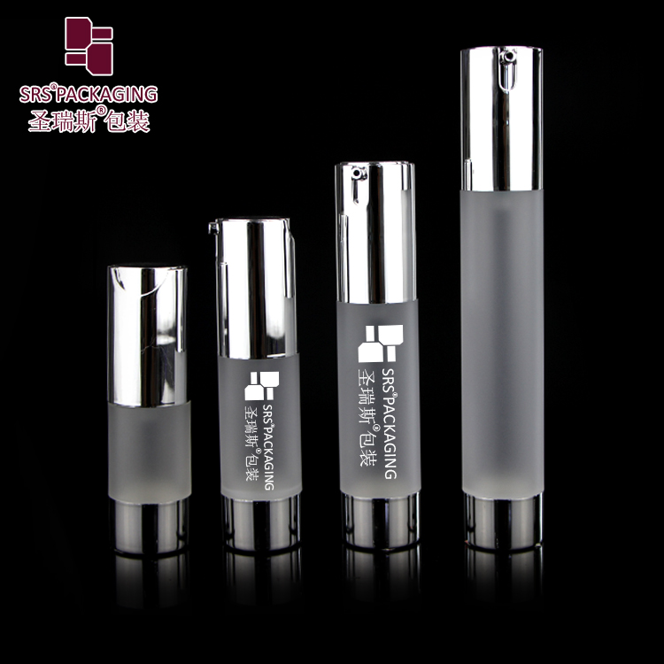 10ml 15ml 20ml 30ml transparent frosted plastic serum new airless bottle