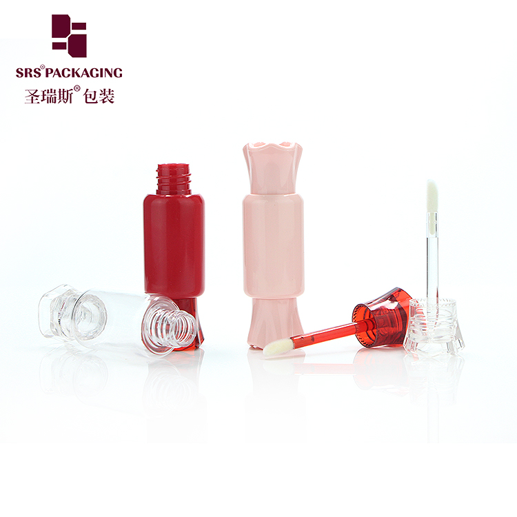 Sweet Candy Shaped Empty Lip Gloss Tube 13.2ml Unique clear lipgloss Container Cosmetic lip liquid Packaging