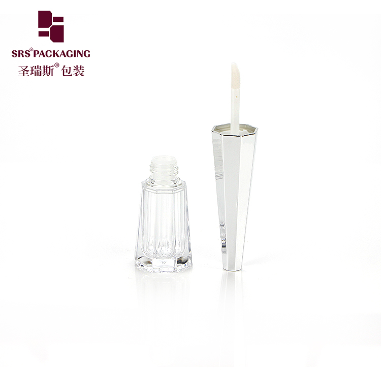 2020 wholesale empty unique cute cone lip gloss tube clear lip liquid container with wands