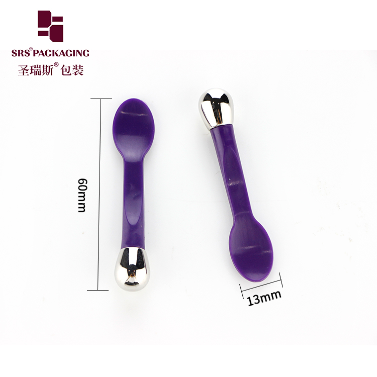 Beauty makeup tools purple cream mixing facial cosmetic spoon and spatula