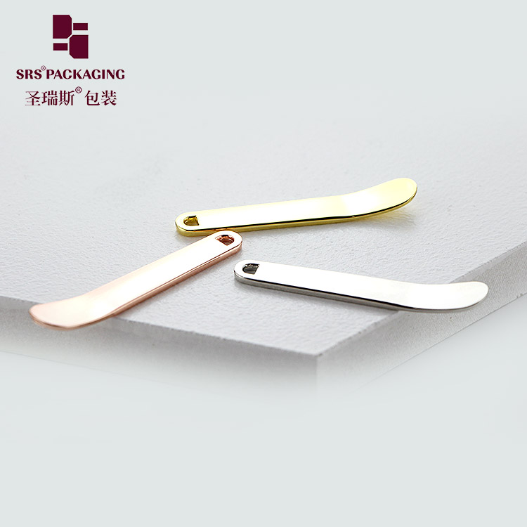 wholesale makeup cream spatula luxury plastic cosmetic mini spatula for skincare