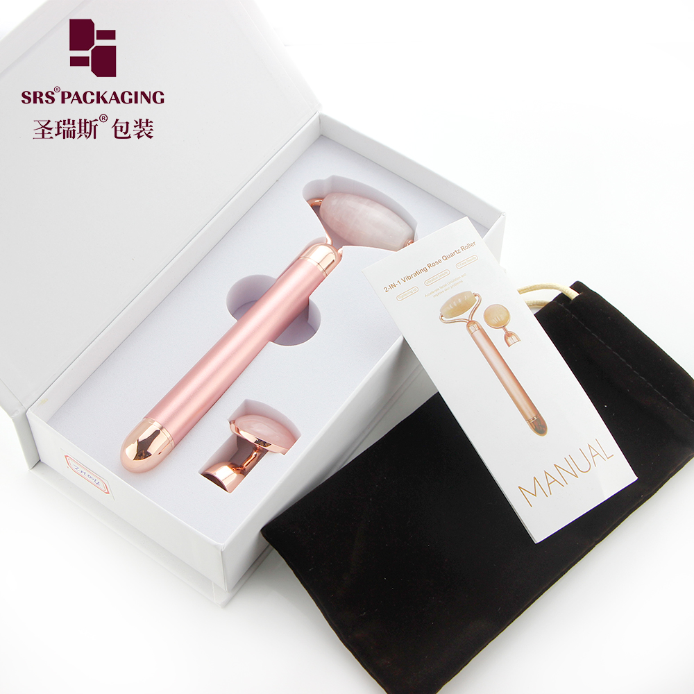 2020 hot sale rose gold face lift massage tool with luxurious jade roller massage roller ready to ship