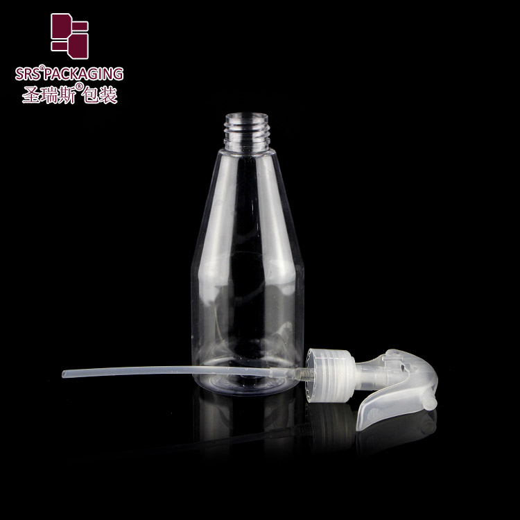 SRS travel bottle cosmetic biodegradable refillable 200ml hand sanitizer tiger sprayer bottle for disinfectant 