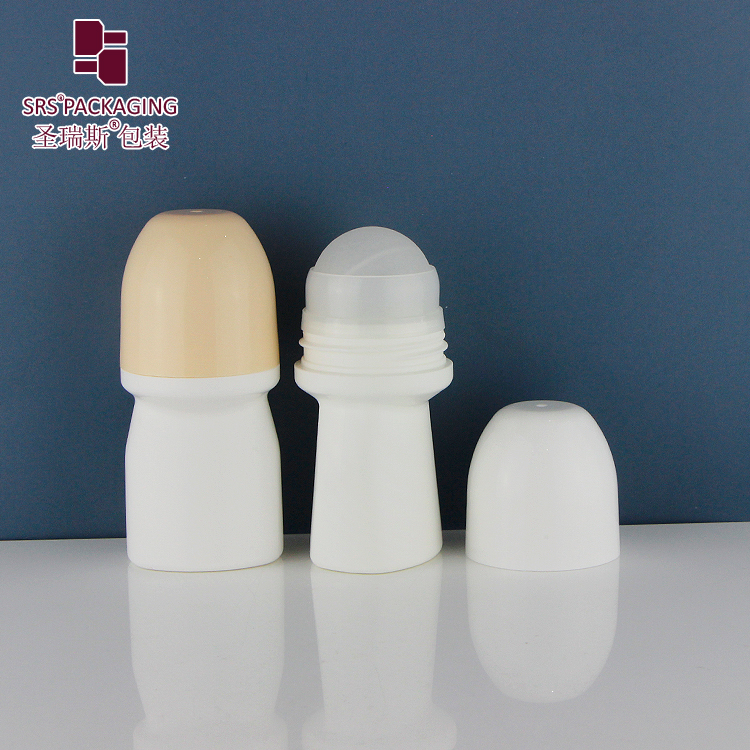 Deodorant roller container custom  with personal care plastic roll on bottle 50ml