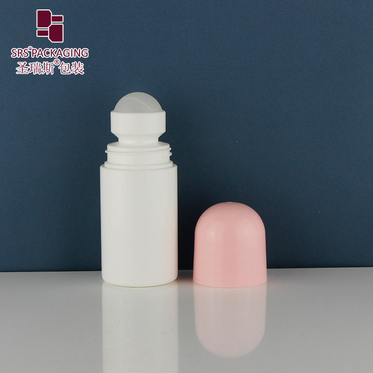 2021 hot sale empty PP plastic eco friendly roller ball plastic deodorant roll on bottle 60ml