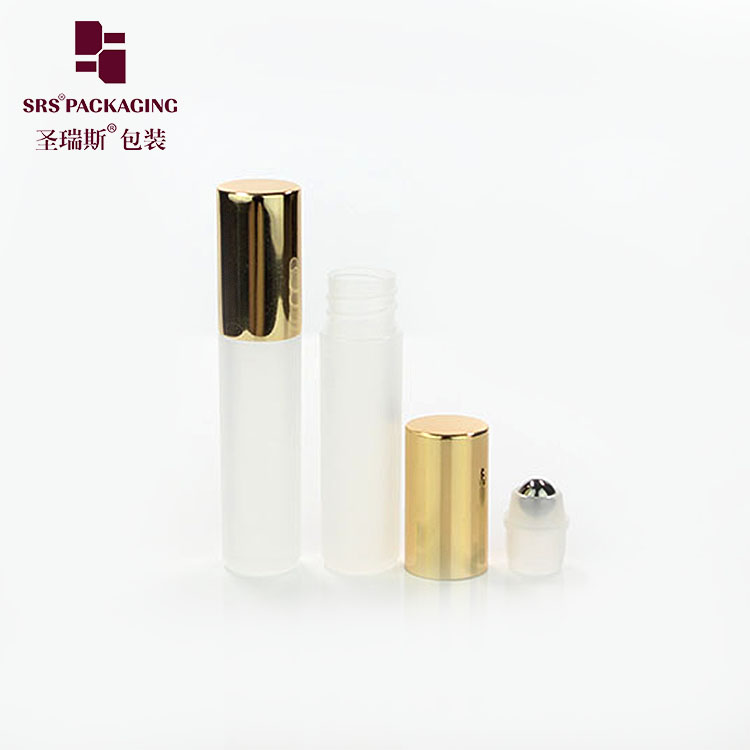 5ml customized color plastic recycle PP roller perfume bottle with aluminum cap