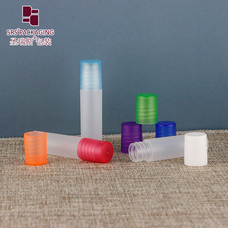 5ml customized color plastic recycle PP roller perfume bottle in stock