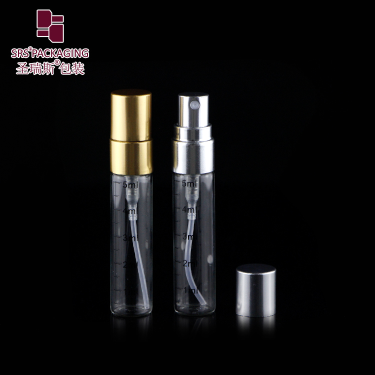 10ml Vintage Mini Glass Spray Perfume Bottle with Gold Metal Cap Short  Atomizer Refillable Small Jars 5 Different Shape 5pcs/bag - AliExpress
