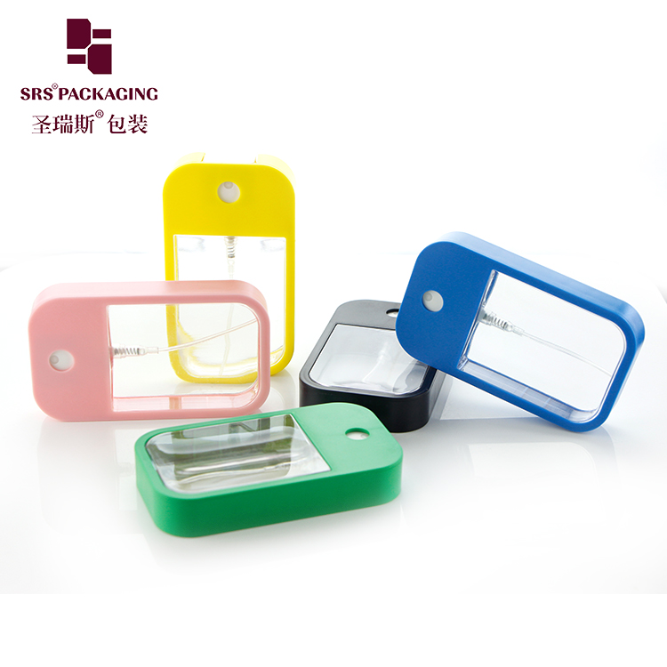 Hot selling 45ml empty plastic hand sanitizer credit card type refillable perfume
