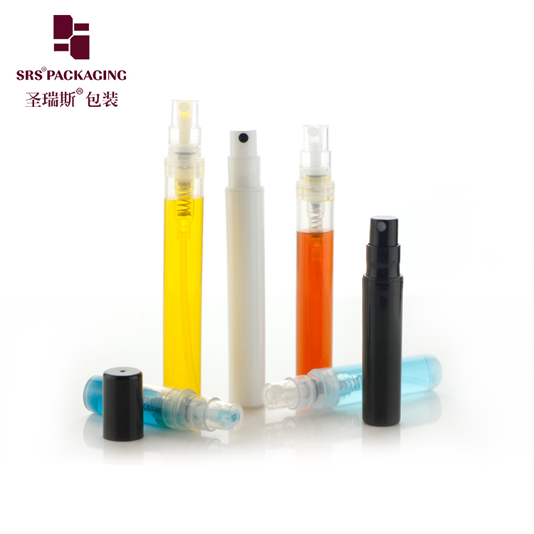 Hot Sale Fast delivery travel sample packaging mini capacity 2ml 3ml 4ml 5ml PP 2ml spray bottle with fine mist