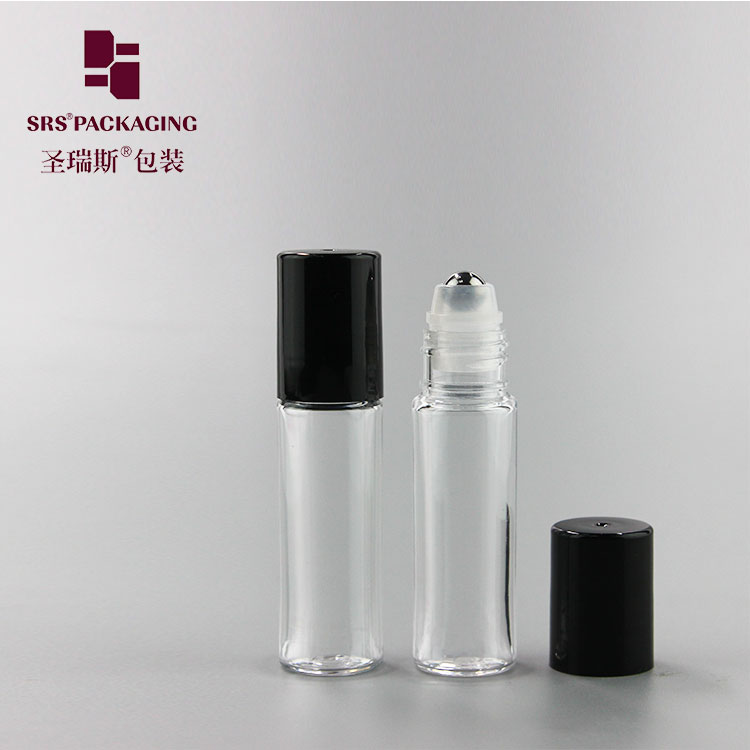 Wholesale Glass Ball 10ml Roll on PET eco friendly Bottle Roller Bottle Container for Lip Oil Hair Toxic Pack 100% NO Leakage