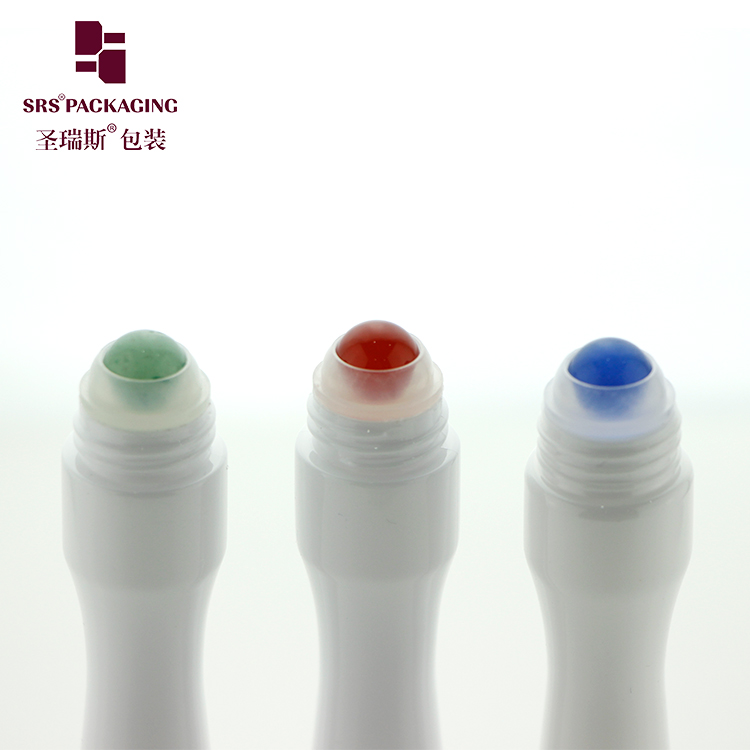 New Mold Wholesale 15ml Roller Ball Container Bowling Shaped Roll On Plastic Cosmetic Packaging