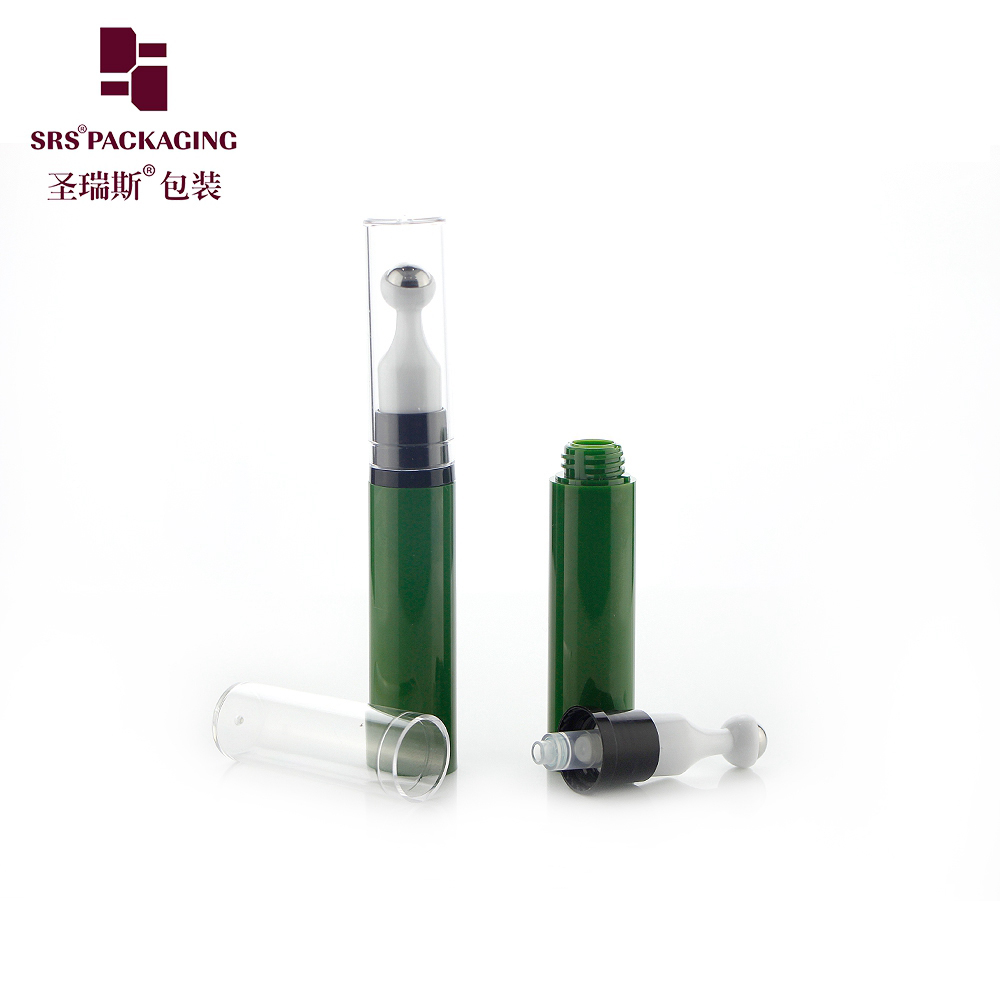 Airless Colored Roll on Bottles For Eye Depuff Cream Airless Pump Bottle For Eye Serum Refillable