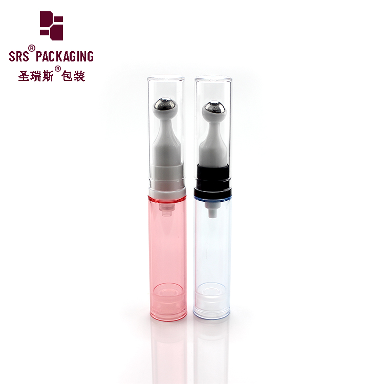 Airless Colored Roll on Bottles For Eye Depuff Cream Airless Pump Bottle For Eye Serum Refillable