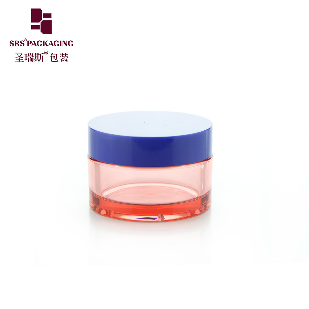 30ml 50ml 80ml 100ml custom color transparent plastic pet clear jar