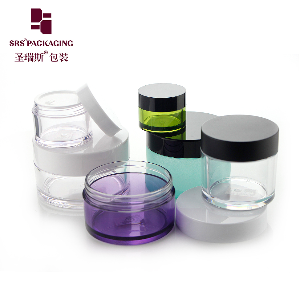 Luxury Custom Color Thick Wall Body Cream PETG Cosmetic Jar