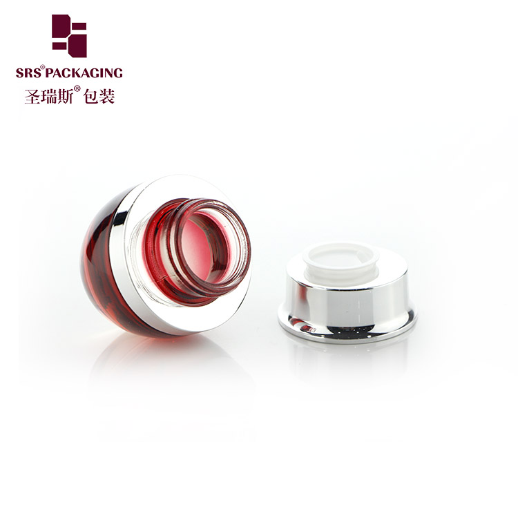 J317 luxury high quality empty 20g 30g 50g cosmetic container glass cream jar for face cream