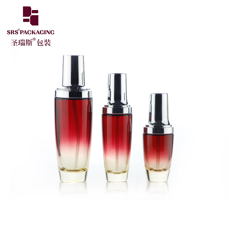 L317 30ml 50ml 120ml Cosmetic Dropper Serum Glass Bottle Empty Luxury Lotion Pump Bottle