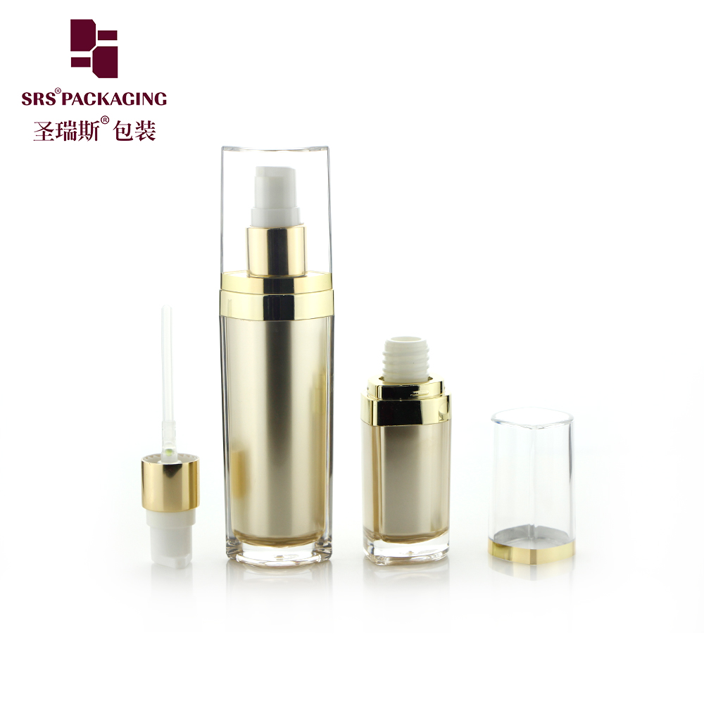 L103 15ML 30ML 50ML Eye Shape Custom Gold Acrylic Cream Cosmetic Bottle
