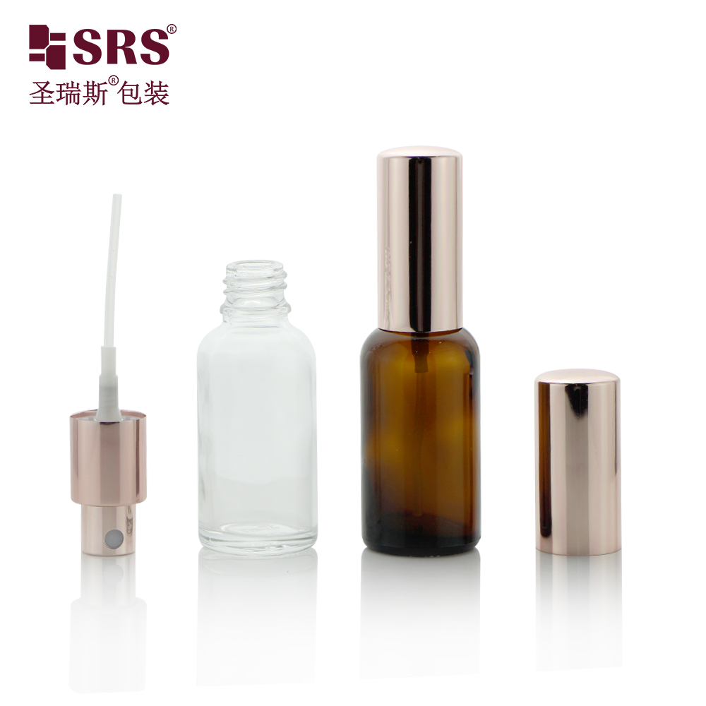 GSB5 30ml Empty Cosmetic Packaging 1 oz Fine Mist Glass Spray Bottle Perfume Atomizer