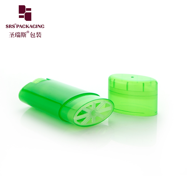 D040 40ML Factory Sell Oval Shaped Sun Protection Stick Bottle For Skincare Filling Deodorant Container