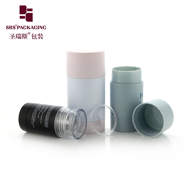 D042 Round shape empty deodorant bottles 15ml 30ml 50ml 75ml PCR container packaging