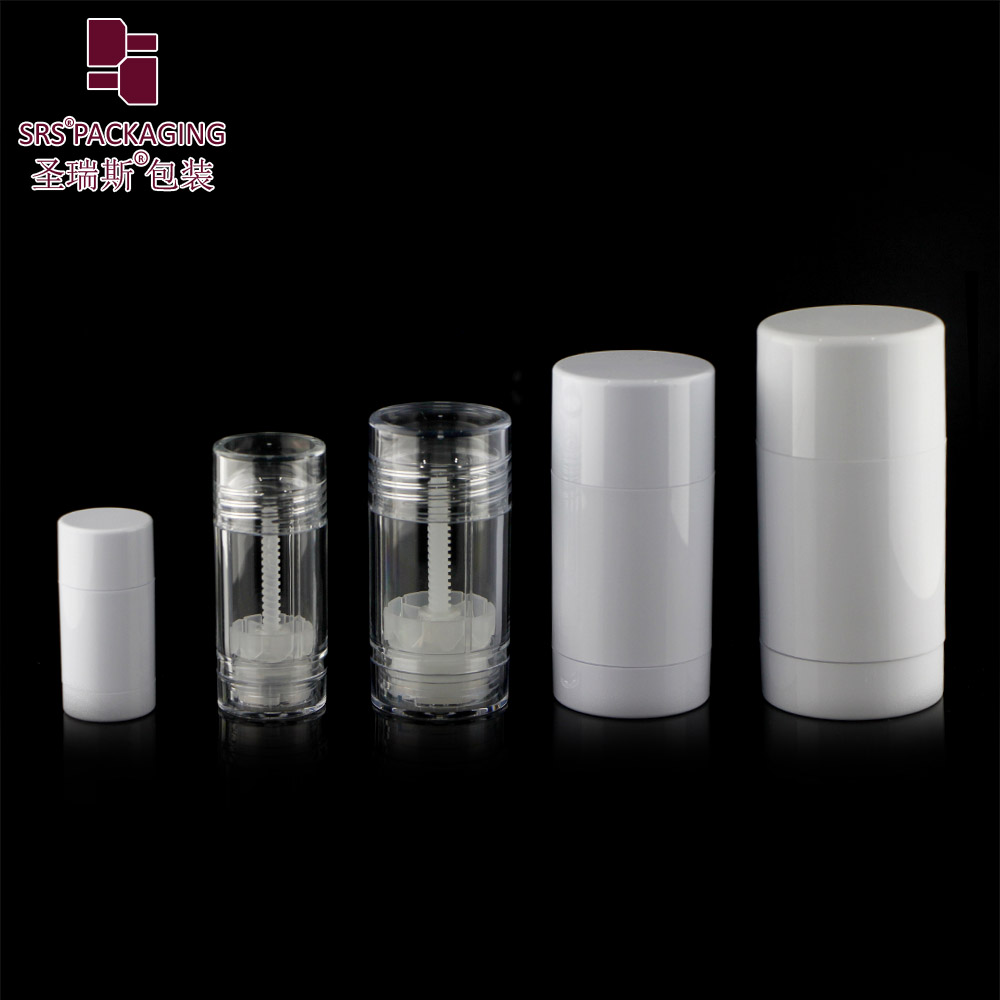 D042 Round shape empty deodorant bottles 15ml 30ml 50ml 75ml PCR container packaging