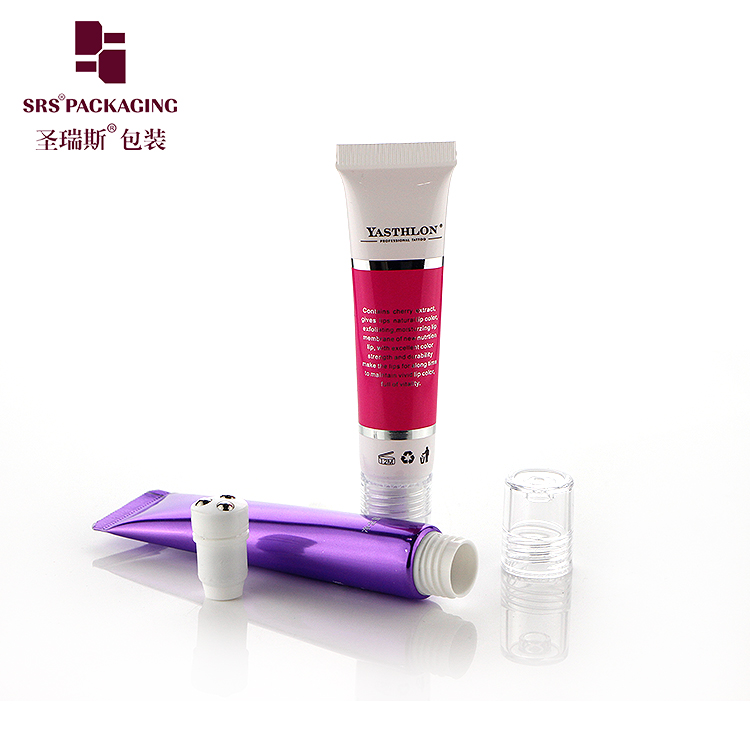 Unique design eye care 3 roller ball tube plastic cosmetic skincare packaging 15ml 20ml 25ml