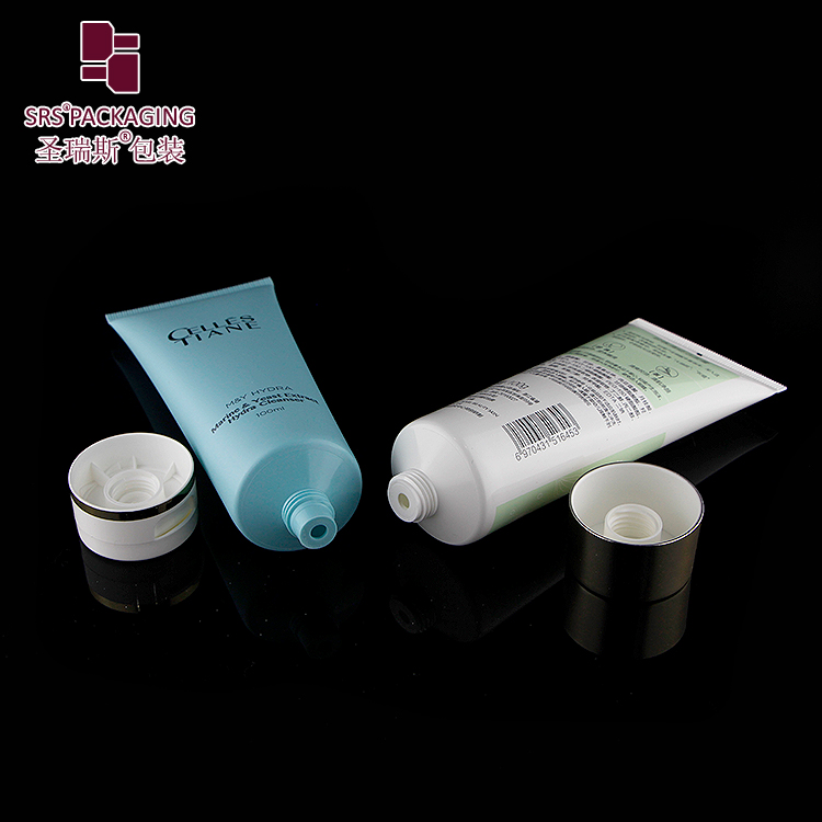 Empty Custom Color Face Wash Gel Cosmetic Tube Hand Cream Packaging