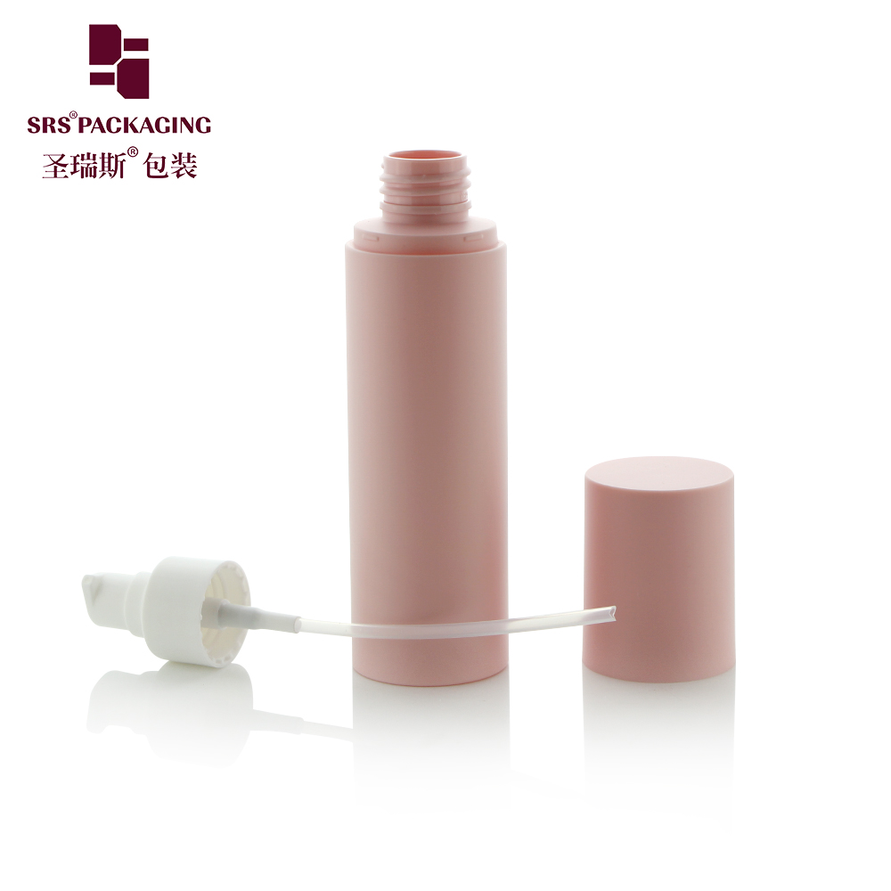 SRS 120ml Cosmetic Packaging Plastic PET Bottle Pump Lotion Pump Bottle Toner Bottle