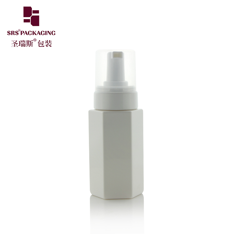 170ml PET plastic hexagon bottles shampoo and conditioner wash cosmetics packaging with foaming pump