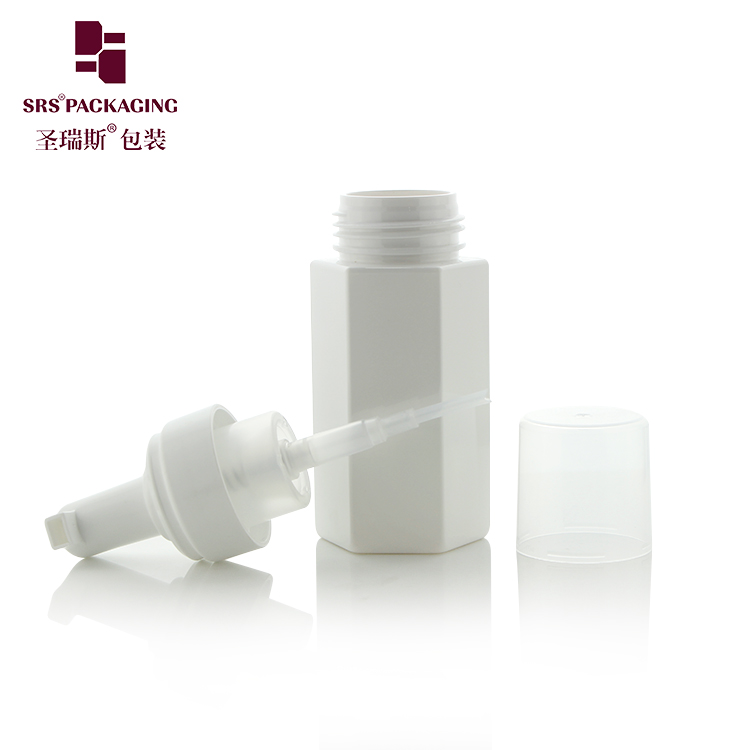 170ml PET plastic hexagon bottles shampoo and conditioner wash cosmetics packaging with foaming pump