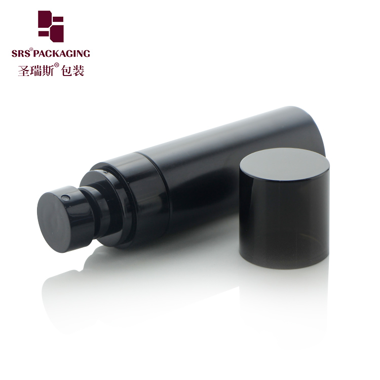 Plastic black spray pump container 50ml PET sprayer bottle professional cosmetic packaging