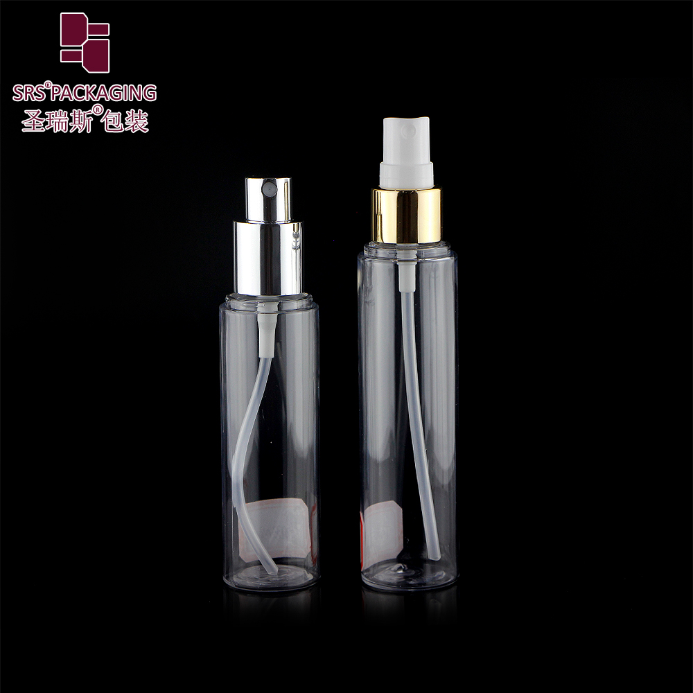 Eco Friendly Empty Cosmetic PET Plastic Spray bottles 30ml 50ml 60ml 80ml