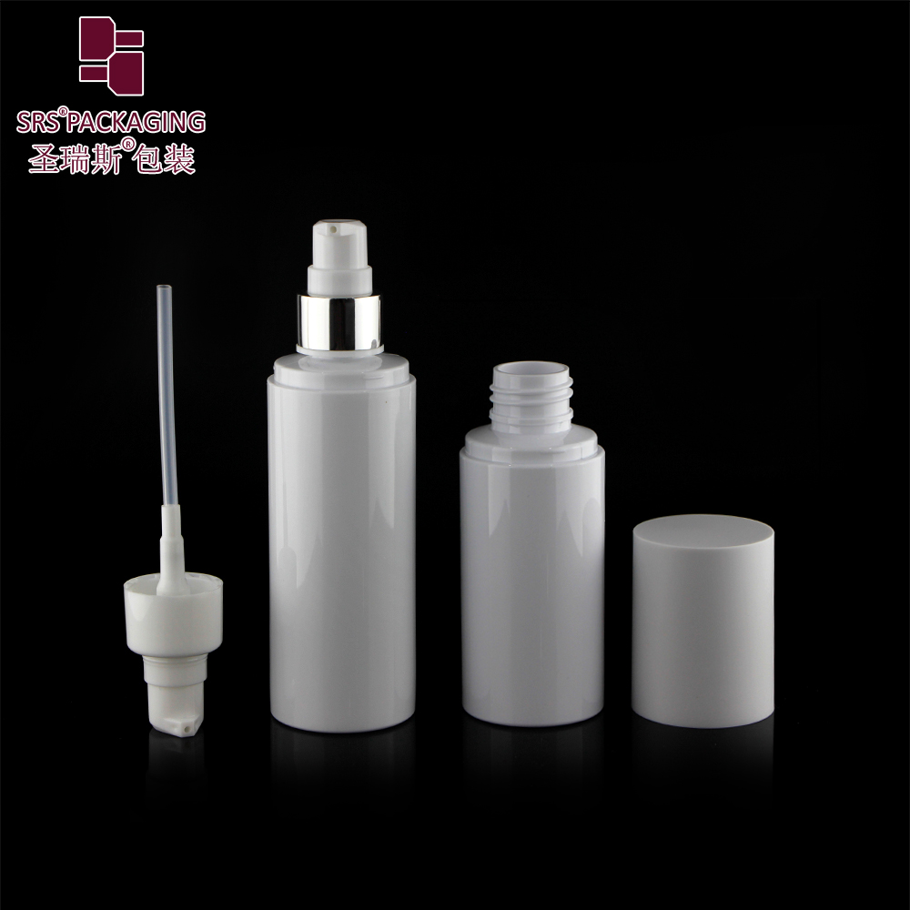 White Plastic Bottle with Plastic Sprayer Fine Mist PET Bottle 80ml 100ml 120ml 150ml Atomizer Private Label for Cosmetics