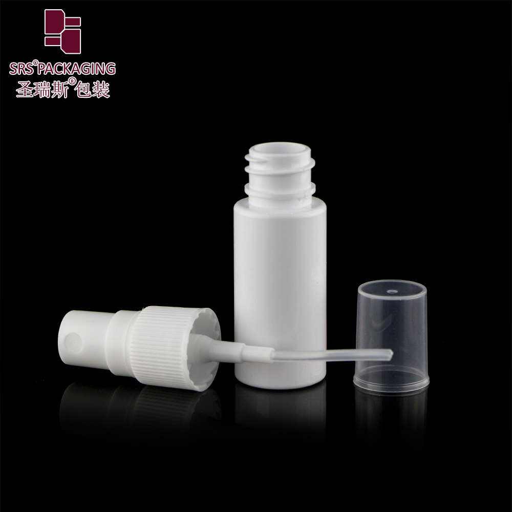 15ML injection white eco friendly plastic spray pump pet bottle cosmetic