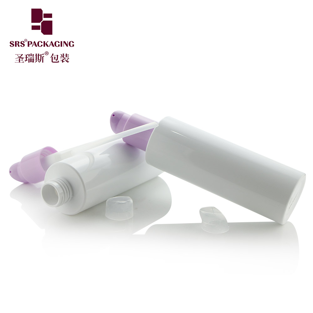 Eco friendly skincare lotion cosmetic packaging 200ml pump PET bottle
