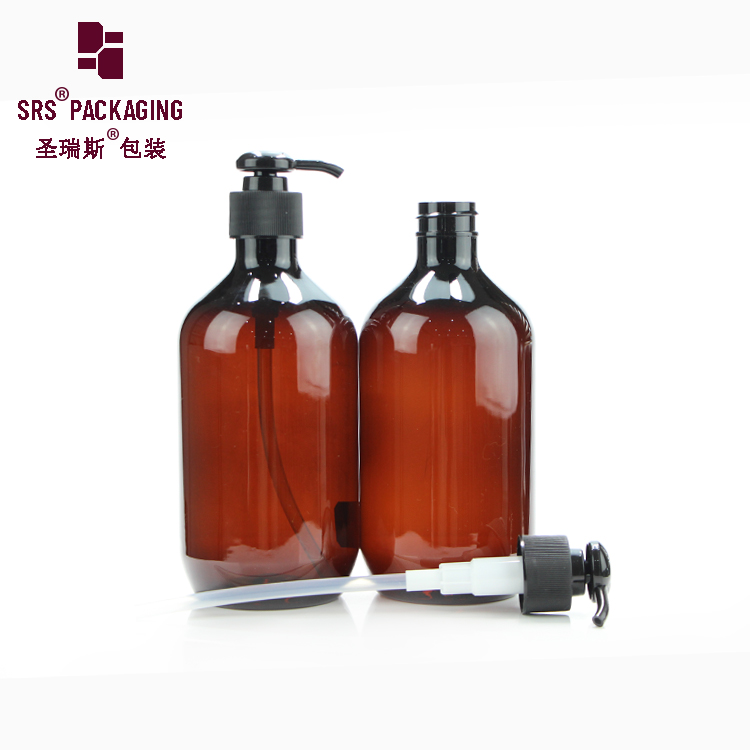 500ml empty PET shampoo hair liquid soap  plastic pump bottle for lotion cosmetic