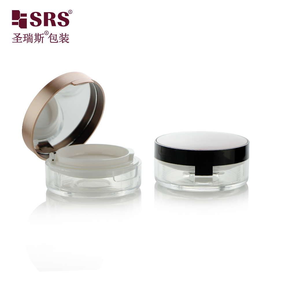 Cosmetic Plastic 20G Small Container Shape Luxury Compact Sifter Packaging cosmetic powder jar