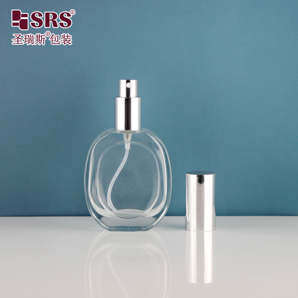 30ml round shape transparent clear 1oz perfume spray bottle