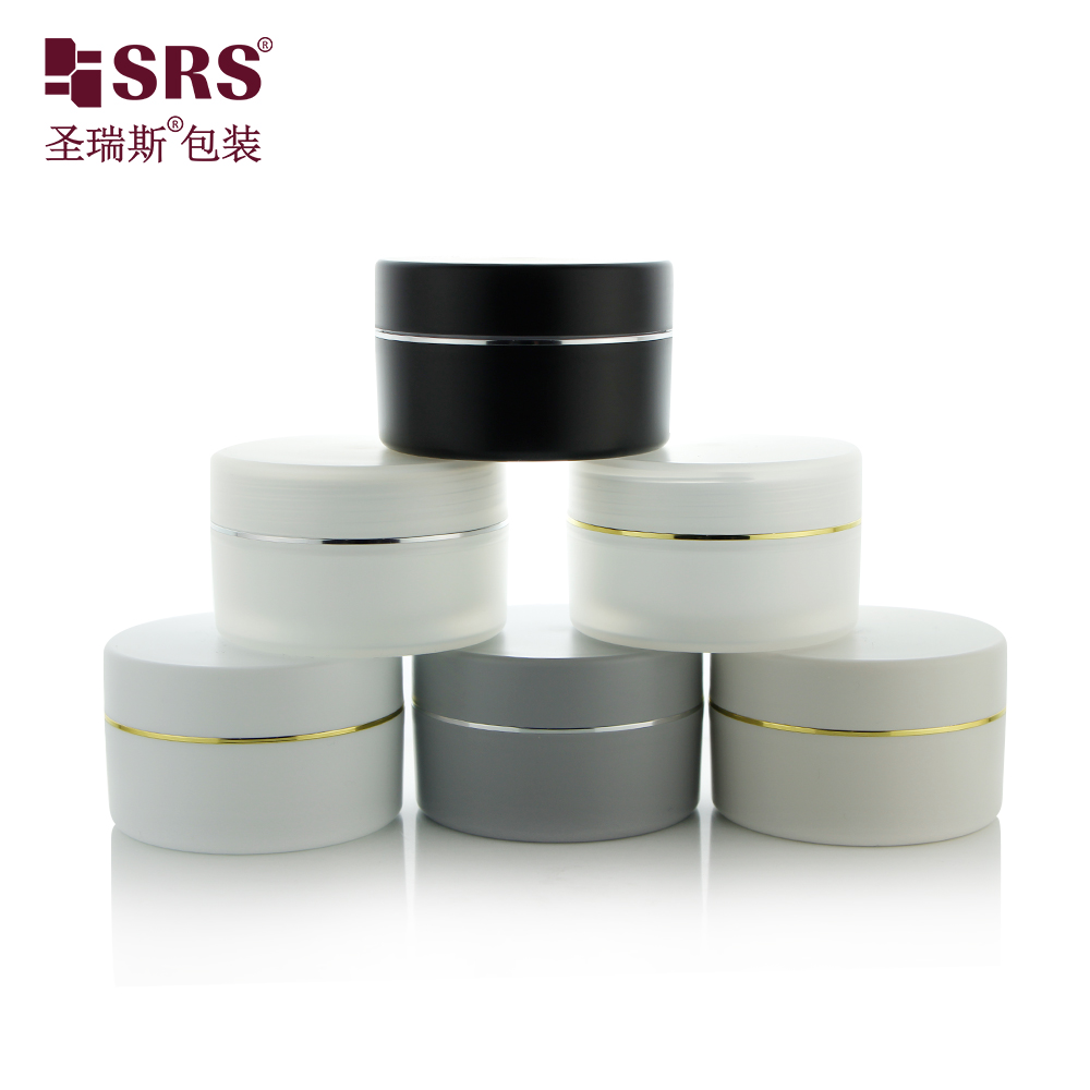 Double Wall pp jars 100ml 150ml 200ml 250ml Frosted Face Hand Hair Skin Care Lotions Makeup Cream Jar Container