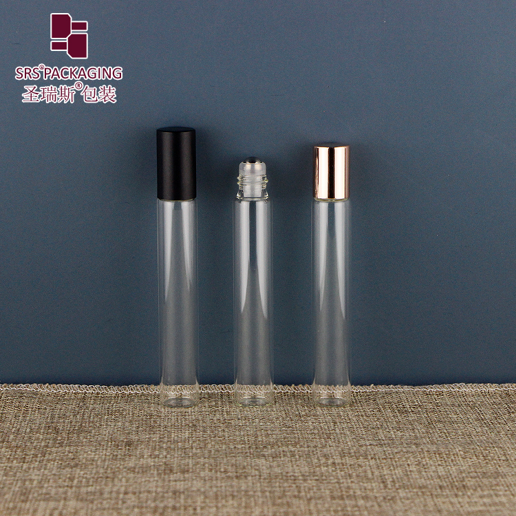 100pcs high quality 3ml 5ml 8ml 10ml 15ml roll on clear empty glass perfume essential oil bottle