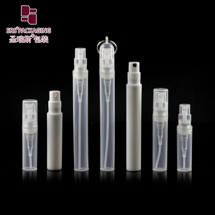 Hot sale cheap price portable travel mini 2ml 3ml 4ml 5ml pen shape plastic mist spray bottle with ring
