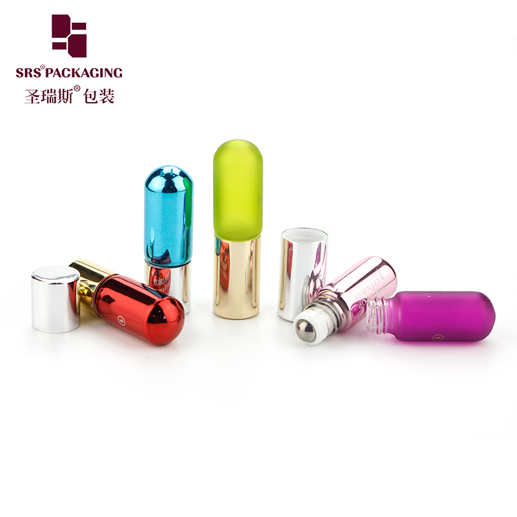 Wholesale Custom LOGO 3ML Roller Ball Glass Bottle Essential Oil Refreshing Sample Vial