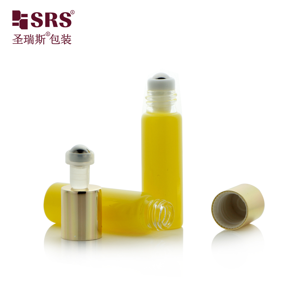 Factory Manufacturer Paint Solid Empty No Leakage Massage Eye Oil 5ml Roll On Glass Bottle