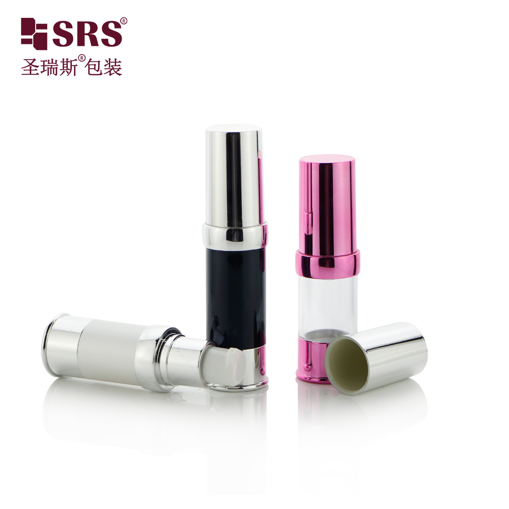 Luxury Gold Silver AS Cosmetic Refillable Airless Pump Bottle 10ml 15ml 20ml 30ml