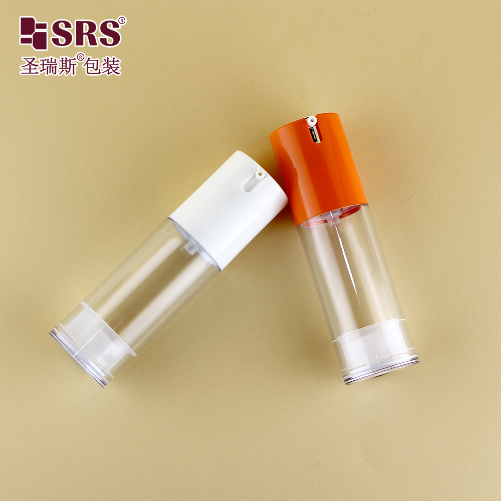 Hot Sale Refillable 50ml 30ml 15ml ECO Friendly Plastic Serum Lotion Airless Pump Bottle Luxury For Skincare