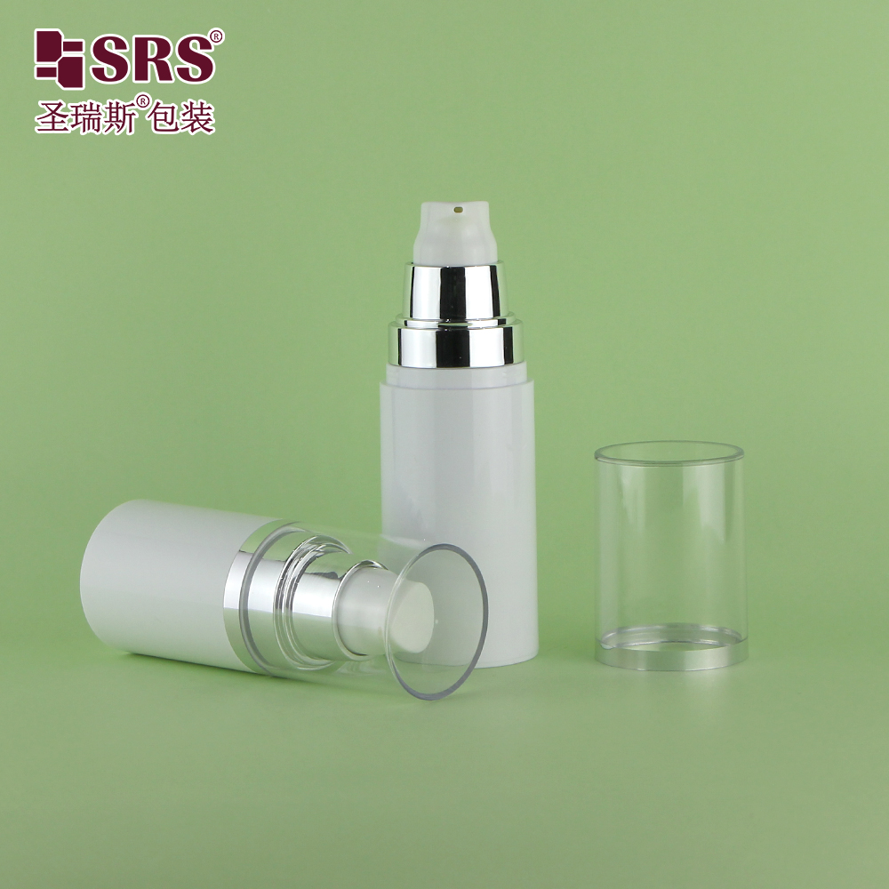 Empty AS Plastic Cosmetic Packaging Serum Lotion 30ml 50ml 60ml 80ml 100ml Vacuum Pump Airless Bottle