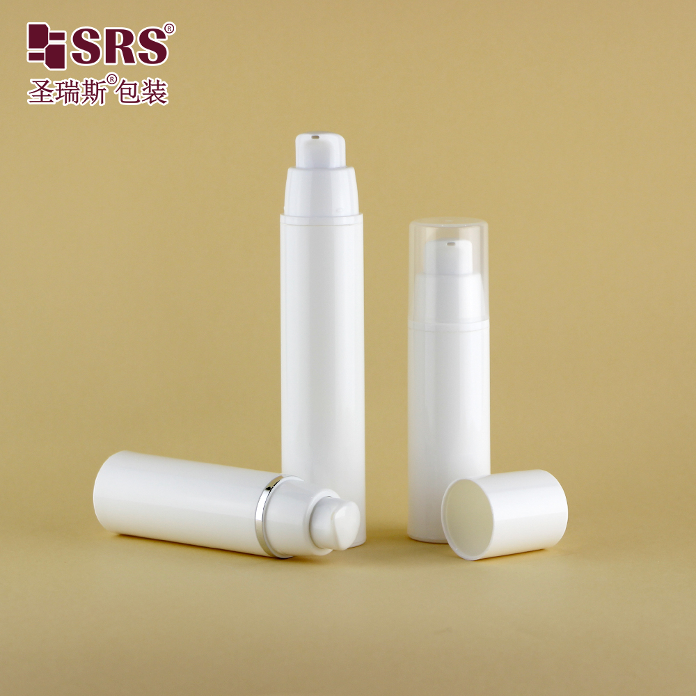 Eco friendly 15ml 30ml 50ml PP plastic airless lotion bottle with vacuum pump